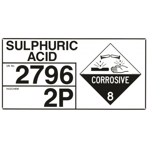 Hazchem Storage Sign - Sulphuric Acid